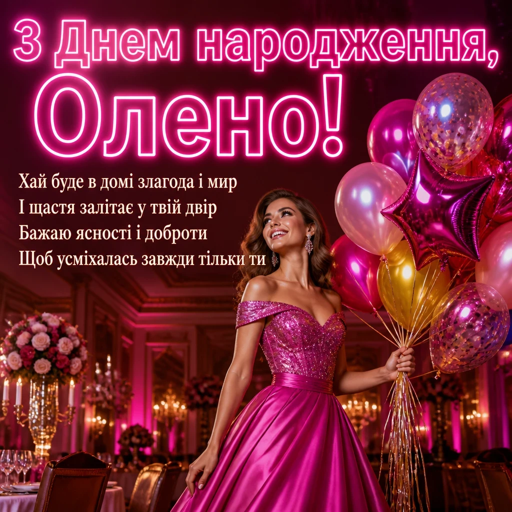 з днем народження олена