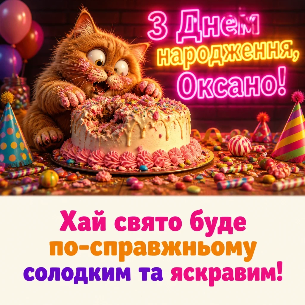 з днем народження оксана