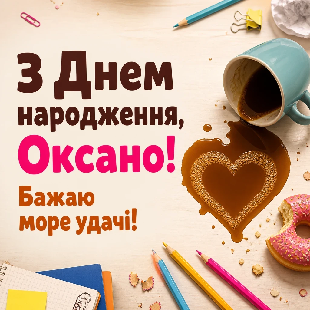 з днем народження оксана