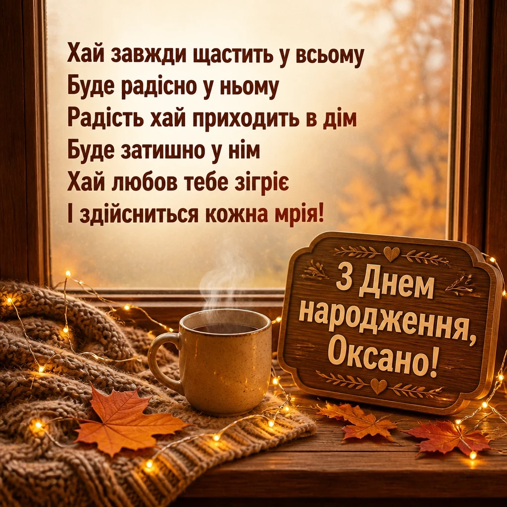 з днем народження оксана