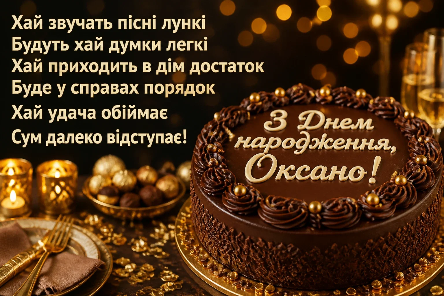 з днем народження оксана