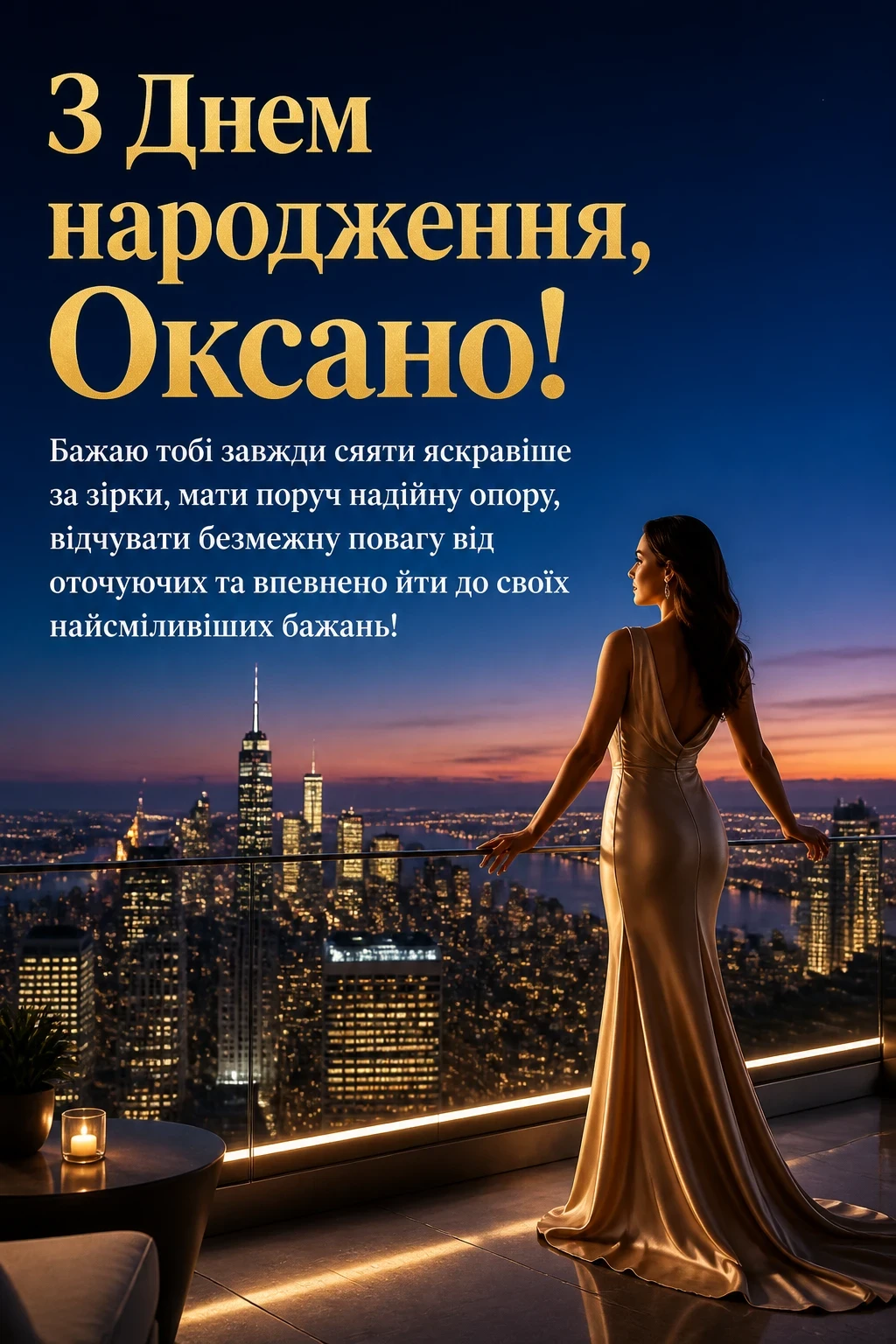 з днем народження оксана