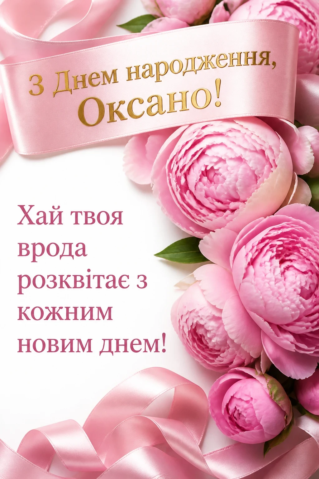 з днем народження оксана