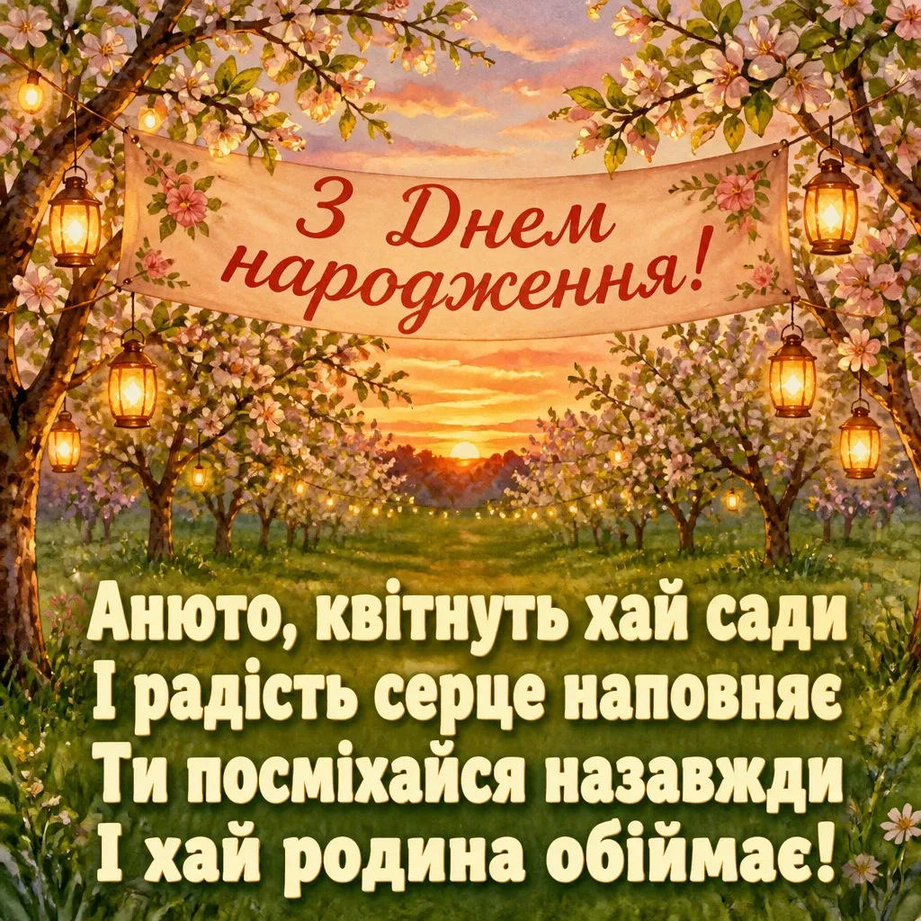 з днем народження анюта з днем народження анюта