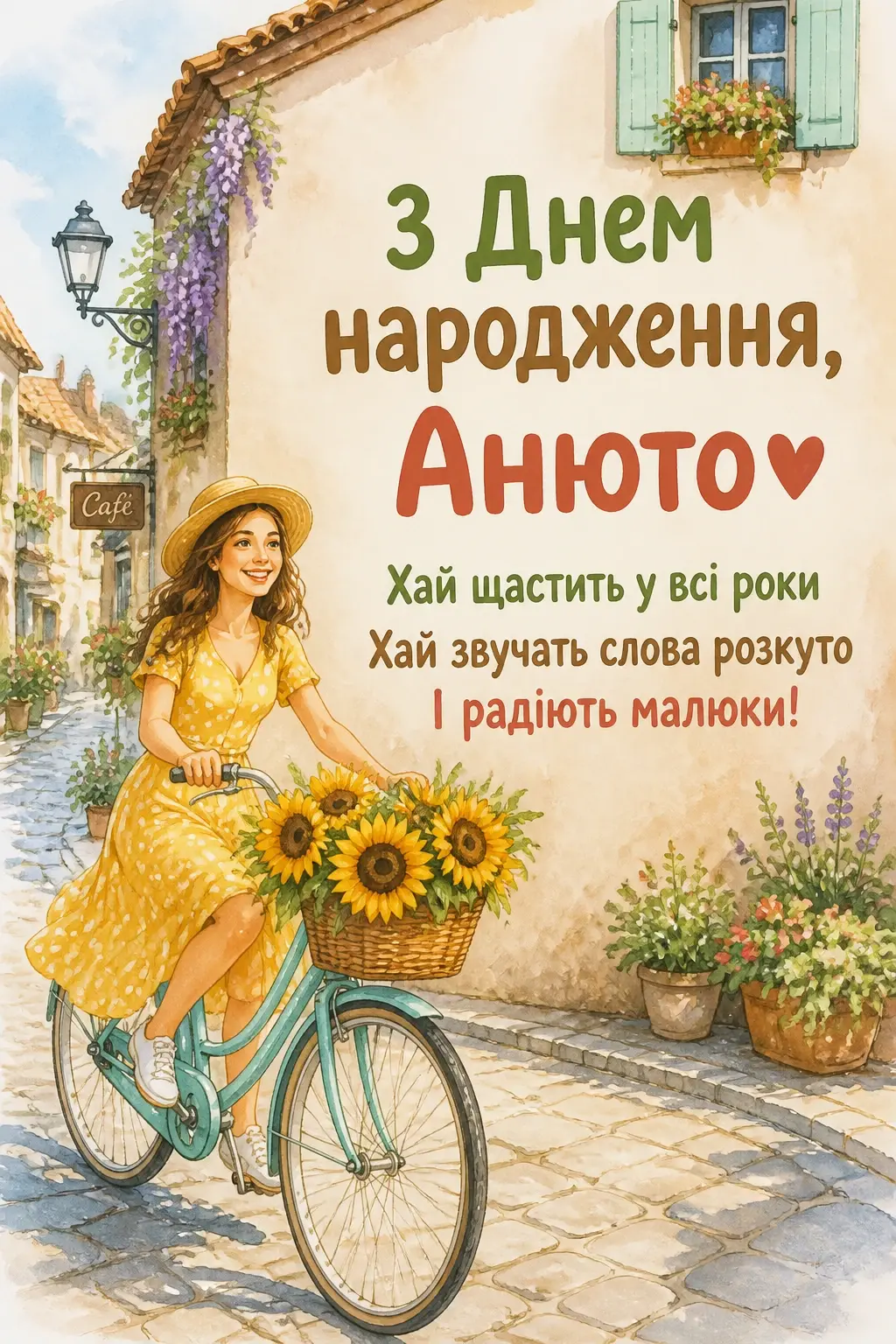 з днем народження анюта з днем народження анюта