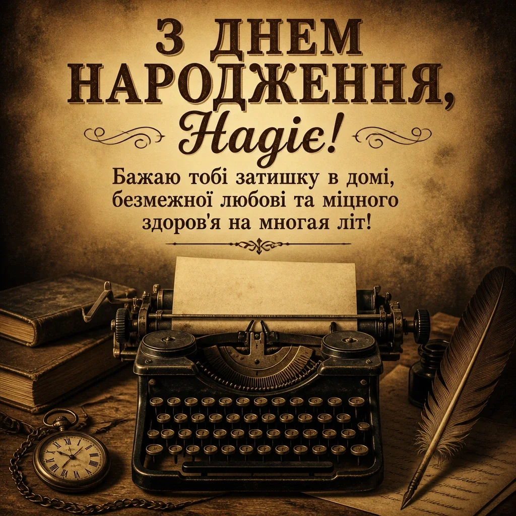 з днем народження надія