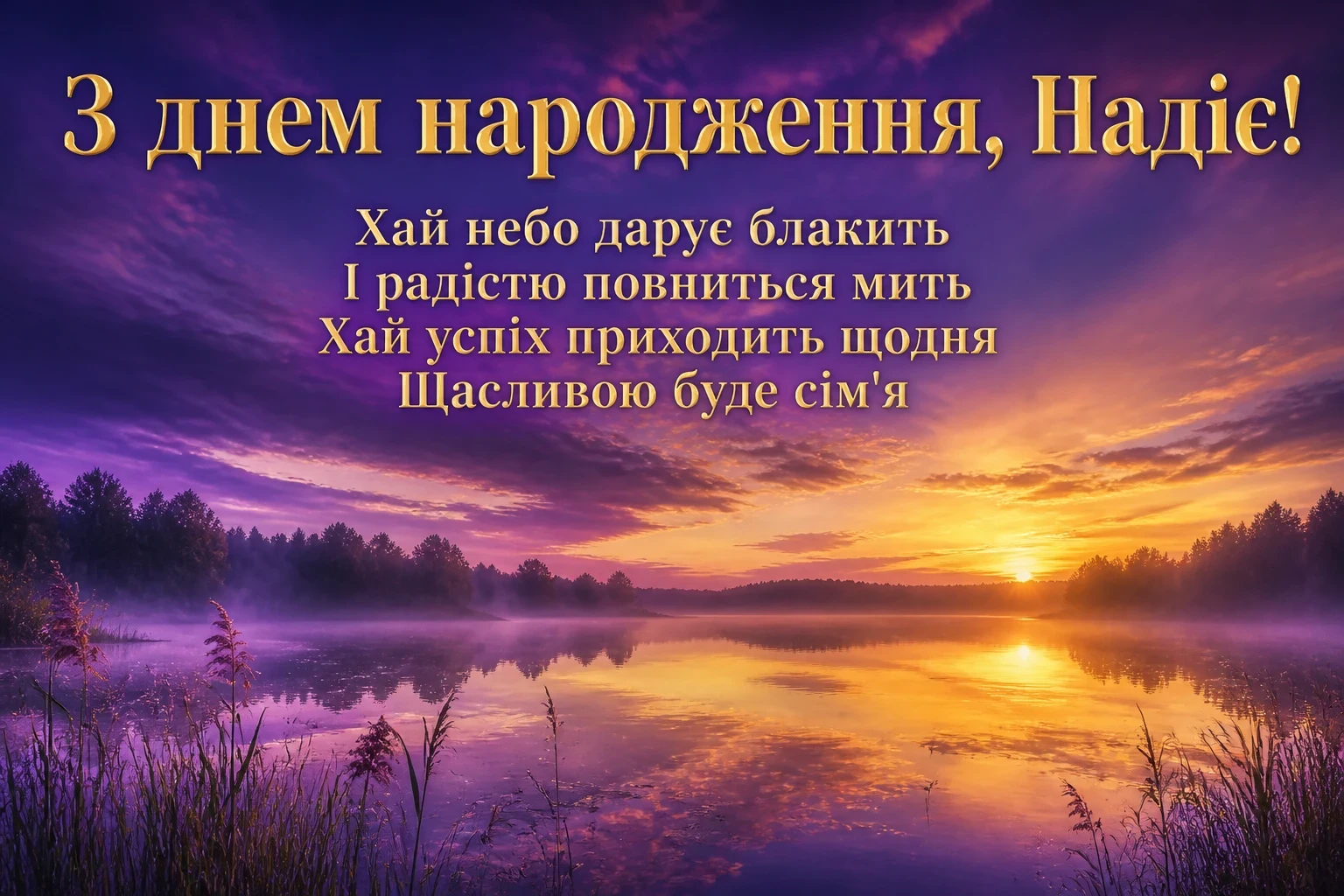 з днем народження надія