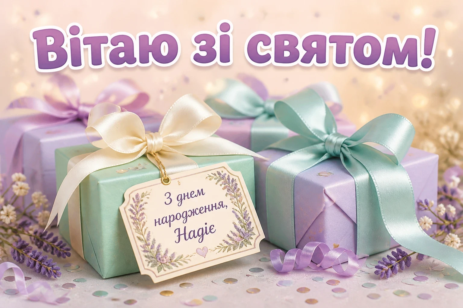 з днем народження надія