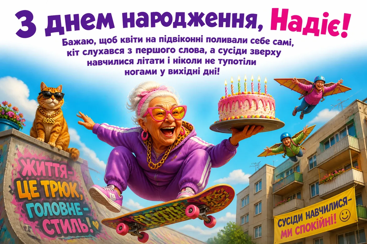 з днем народження надія