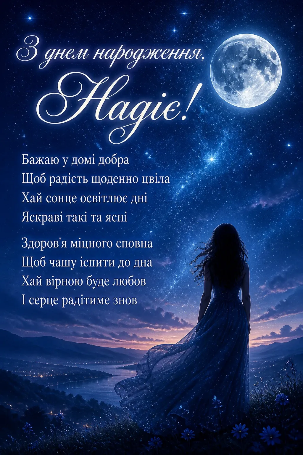 з днем народження надія