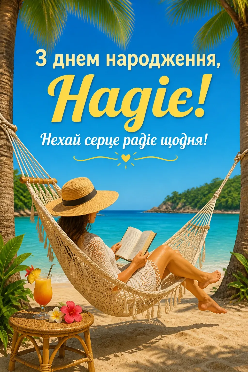 з днем народження надія