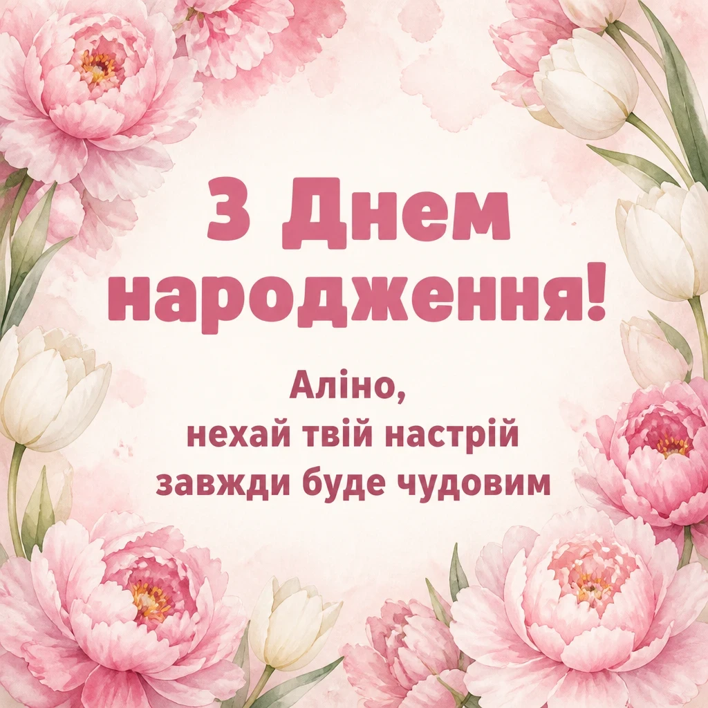 аліна з днем народження