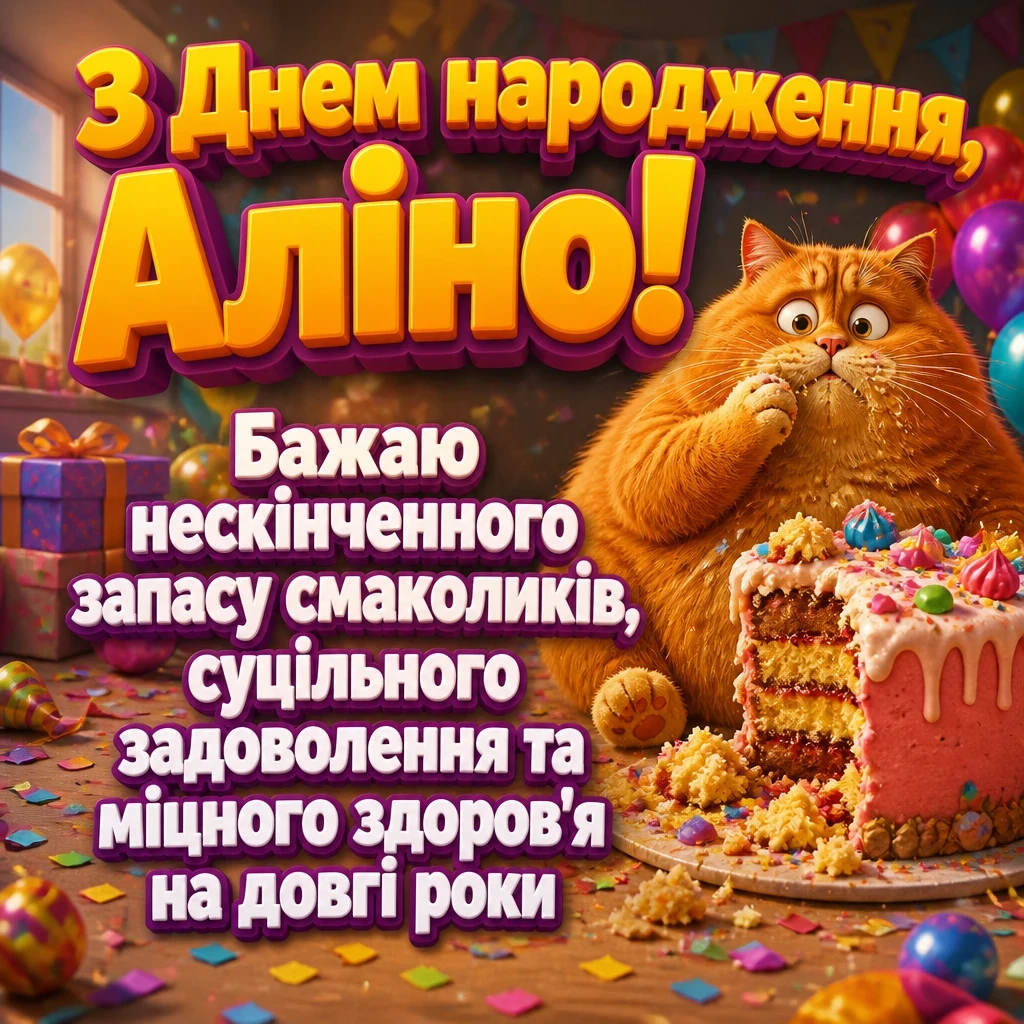 аліна з днем народження