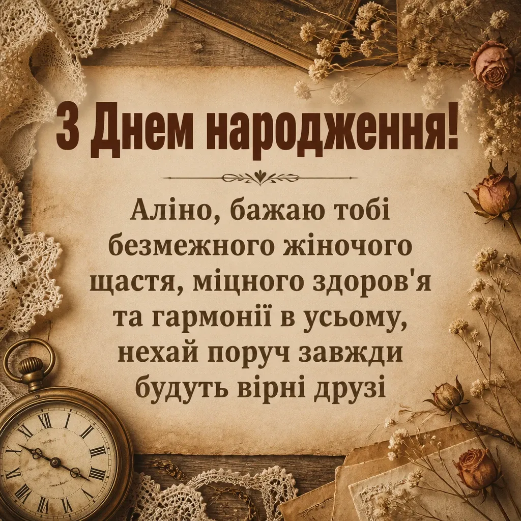 аліна з днем народження