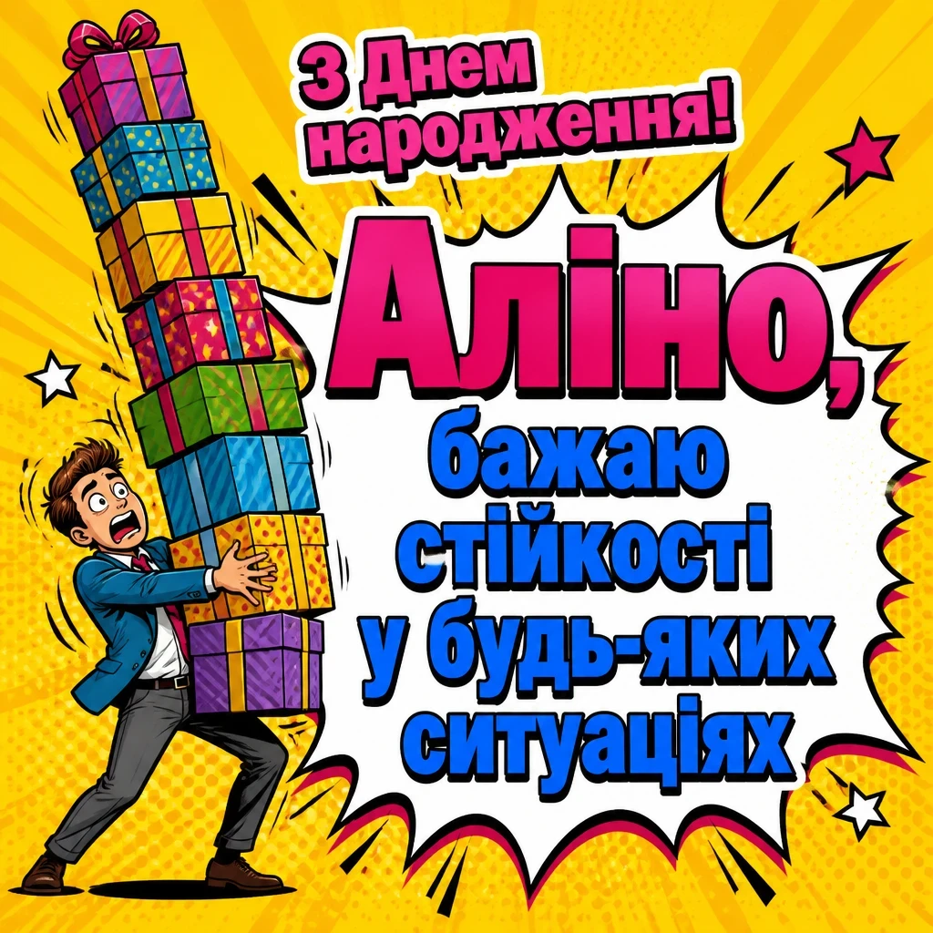 аліна з днем народження