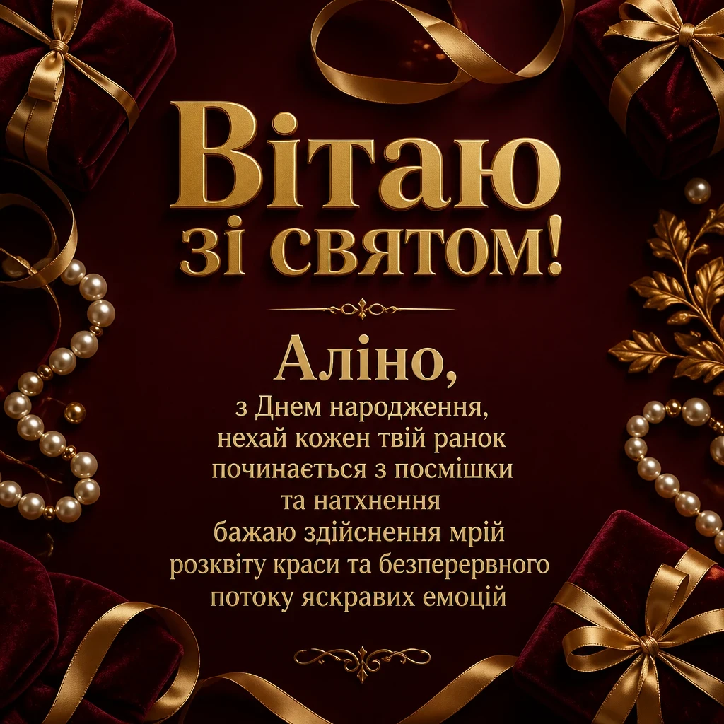 аліна з днем народження
