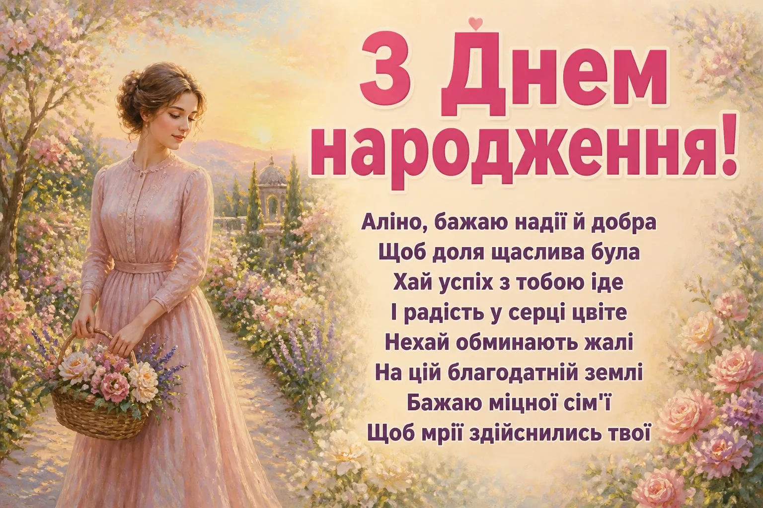 аліна з днем народження
