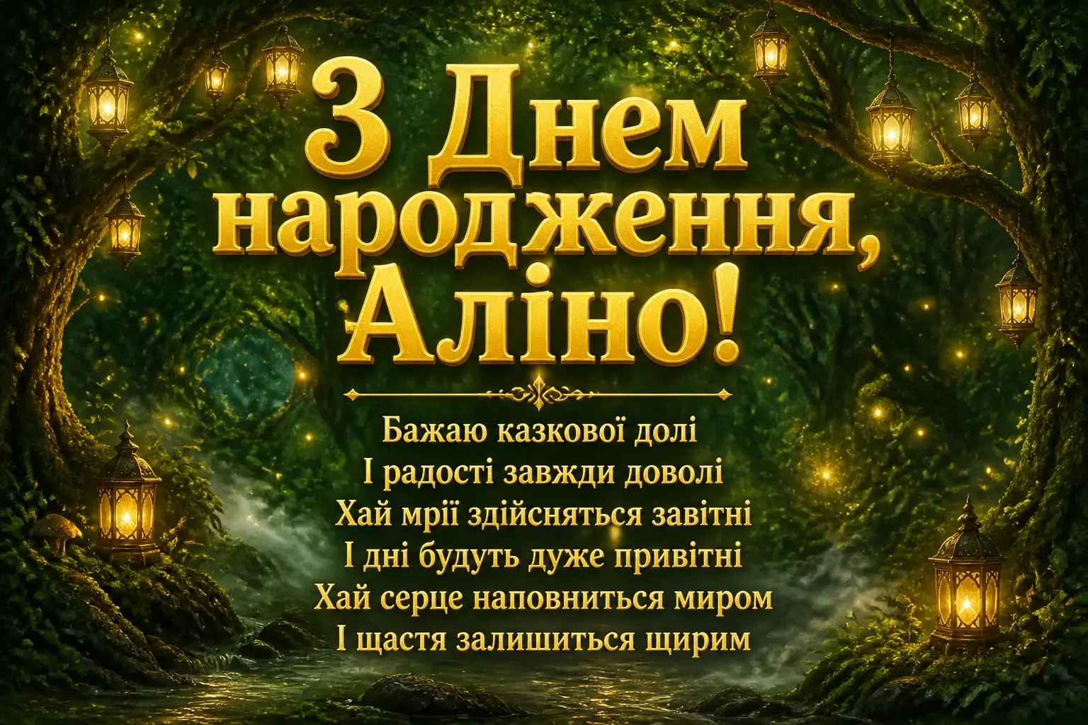 аліна з днем народження