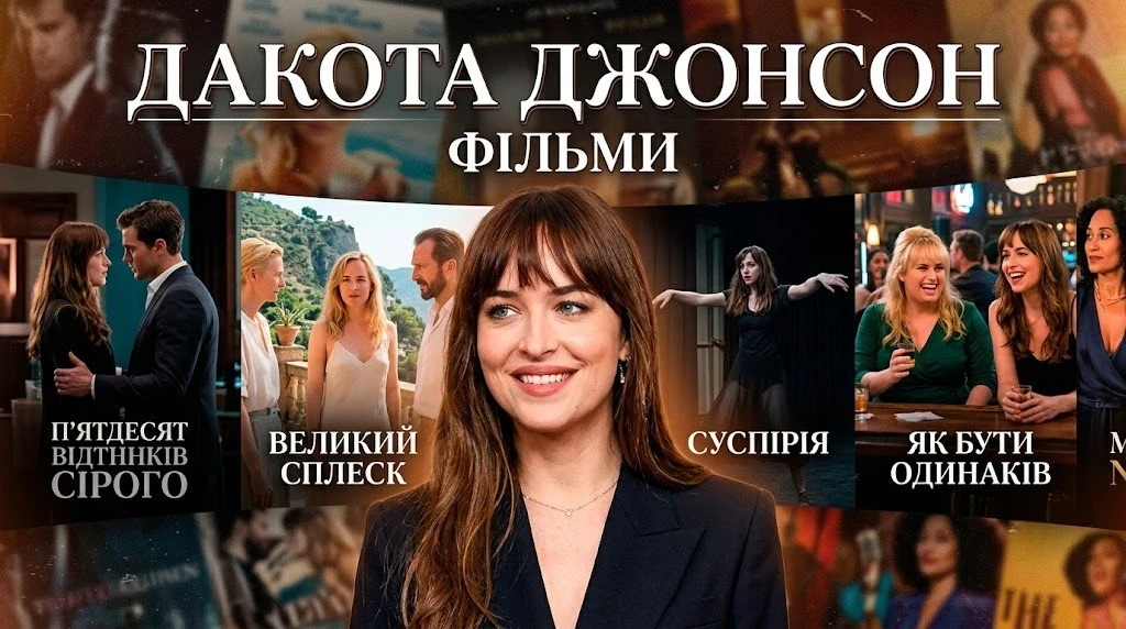 Фільми з Дакотою Джонсон усіх жанрів та настроїв